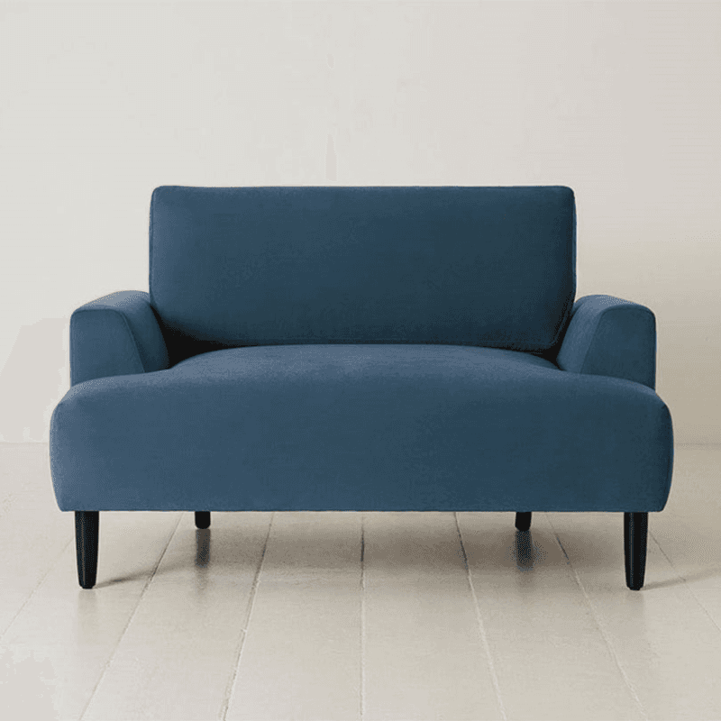 Model 05 Velvet Love Seat, Teal
