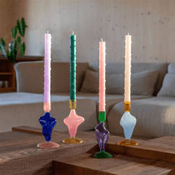 Image showing the Flux Candle holder, 17 x 8 cm, light blue product.