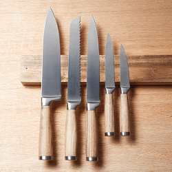 Image showing the Natural Elements Magnetic knife rack, 45 x 6 x 3cm, Acacia Wood product.