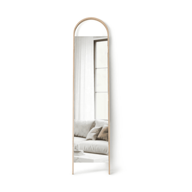 Bellwood Leaning Mirror, 45 x 196cm, Natural