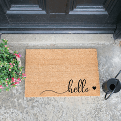 Image showing the Artsy Doormats Hello, Doormat, Natural product.