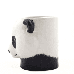 Image showing the Panda Pencil Pot, H10cm, Black/White product.