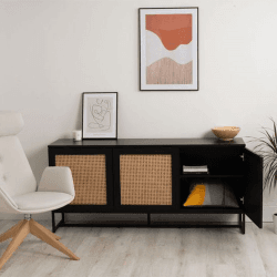 Image showing the Mia Smart Sideboard, Black product.