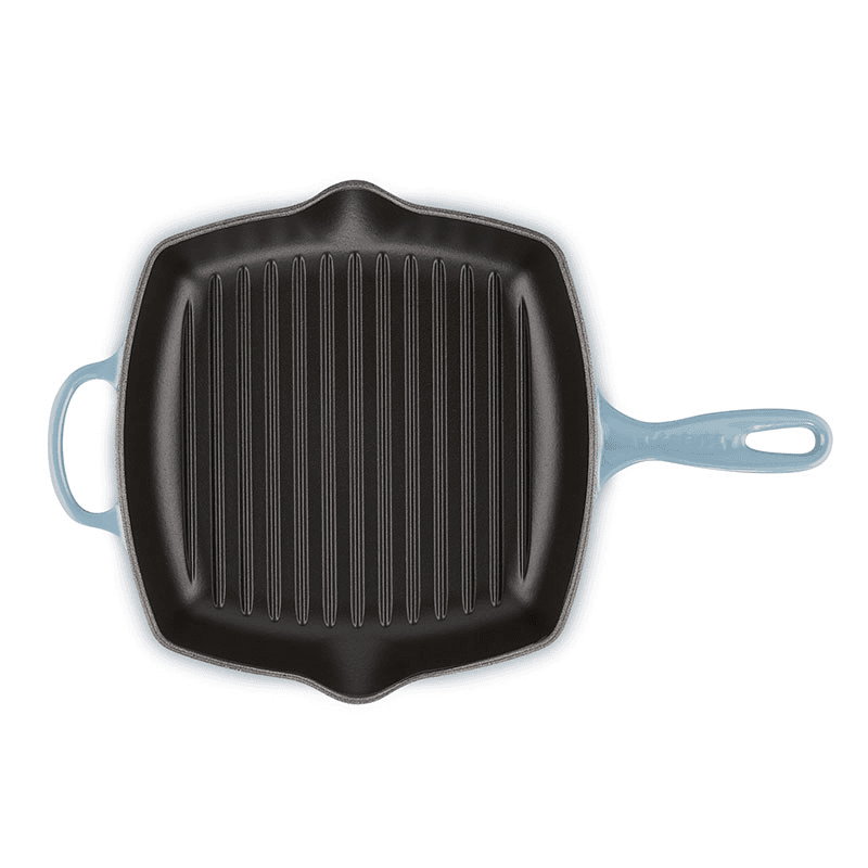 Signature Cast Iron Square Grillit, 26cm, Chambray