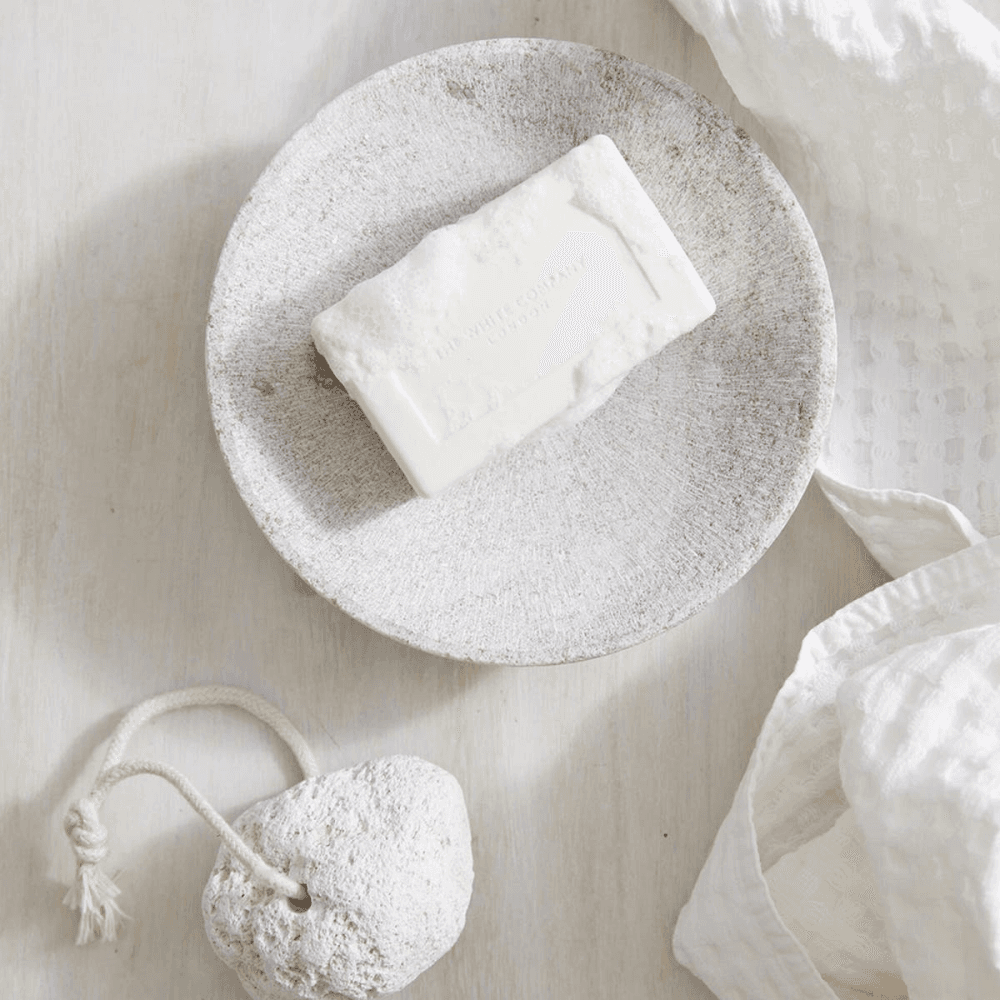 Soap dish, H3.75 x W15 x L15cm, White