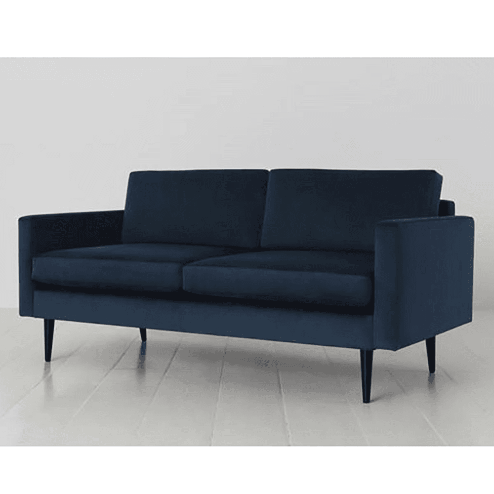 Model 01 2 Seater Velvet Sofa, Teal