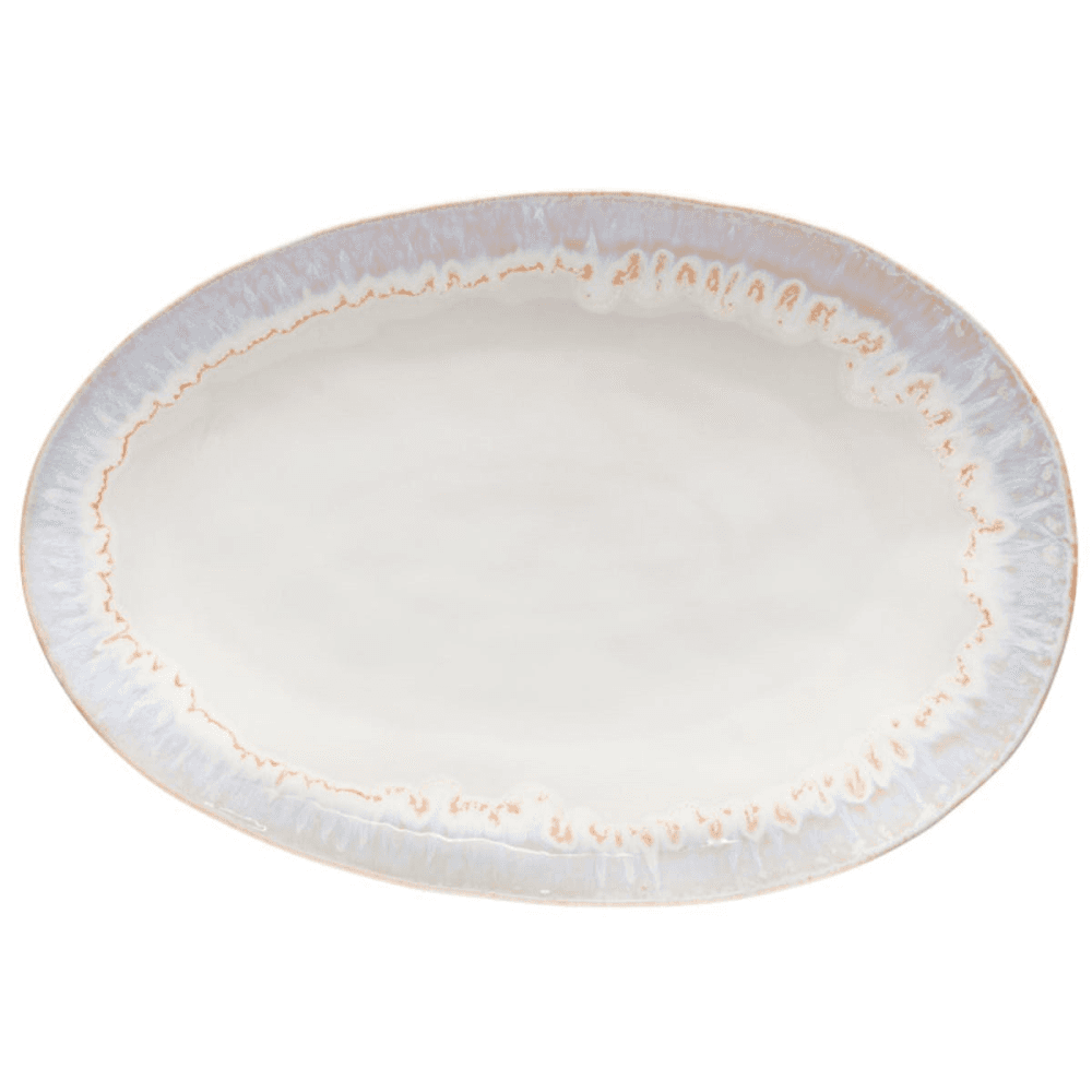 Brisa Sal Large oval platter, 41cm, White