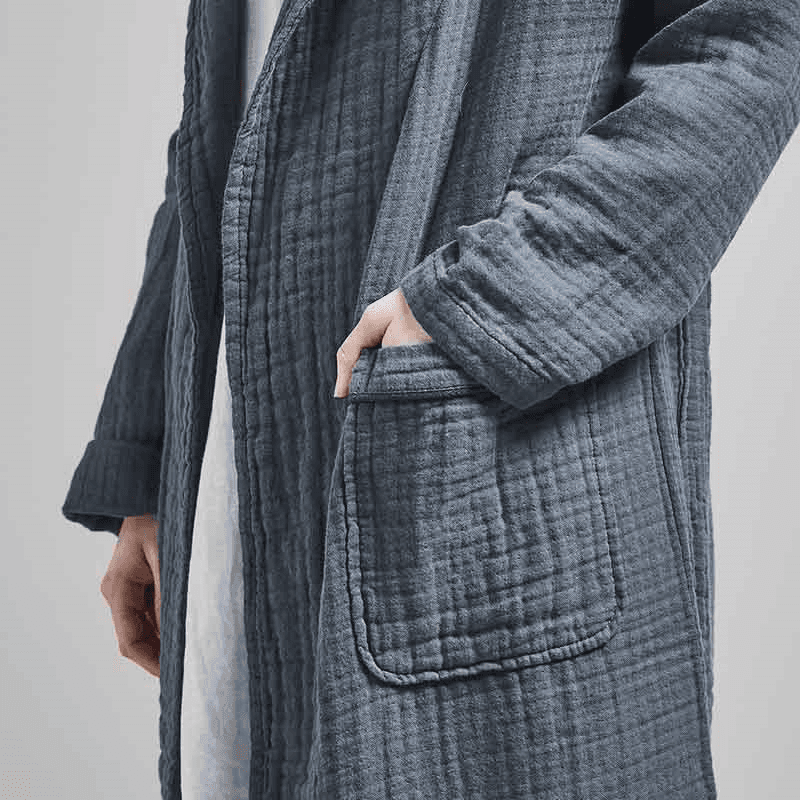The Dream Cotton Robe, Extra Small, Ink