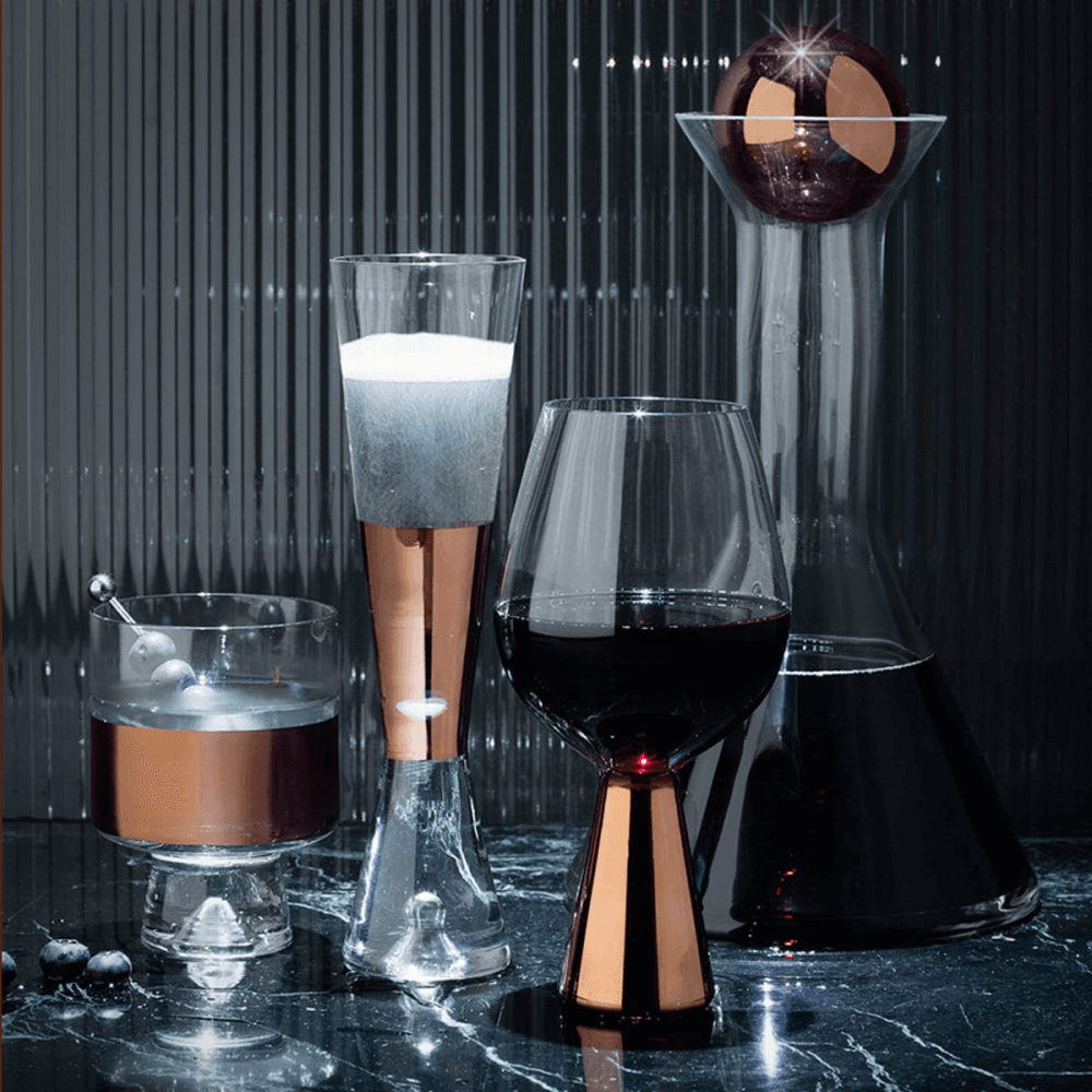 Tank Pair of high ball glasses, W8 x H16.5cm, glass