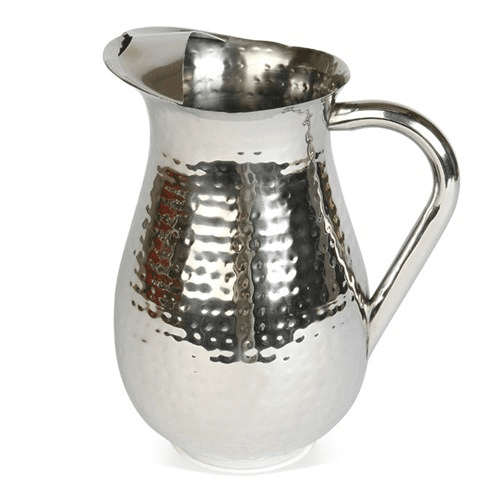 Champagne Hammered Tall pitcher, 23cm - 2.25 litre, Stainless Steel