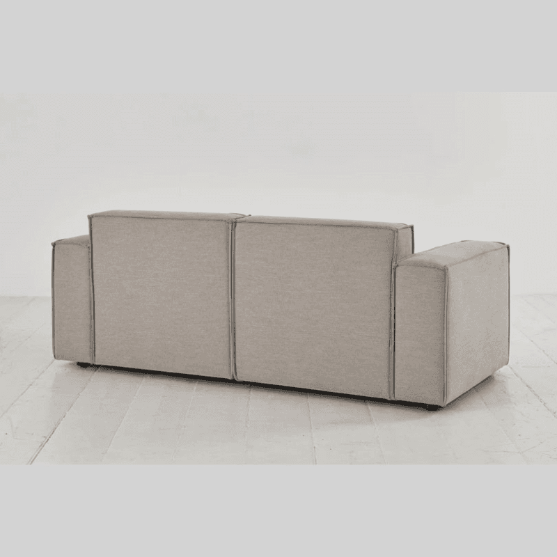 Model 03 2 Seater Linen Sofa, Pumice