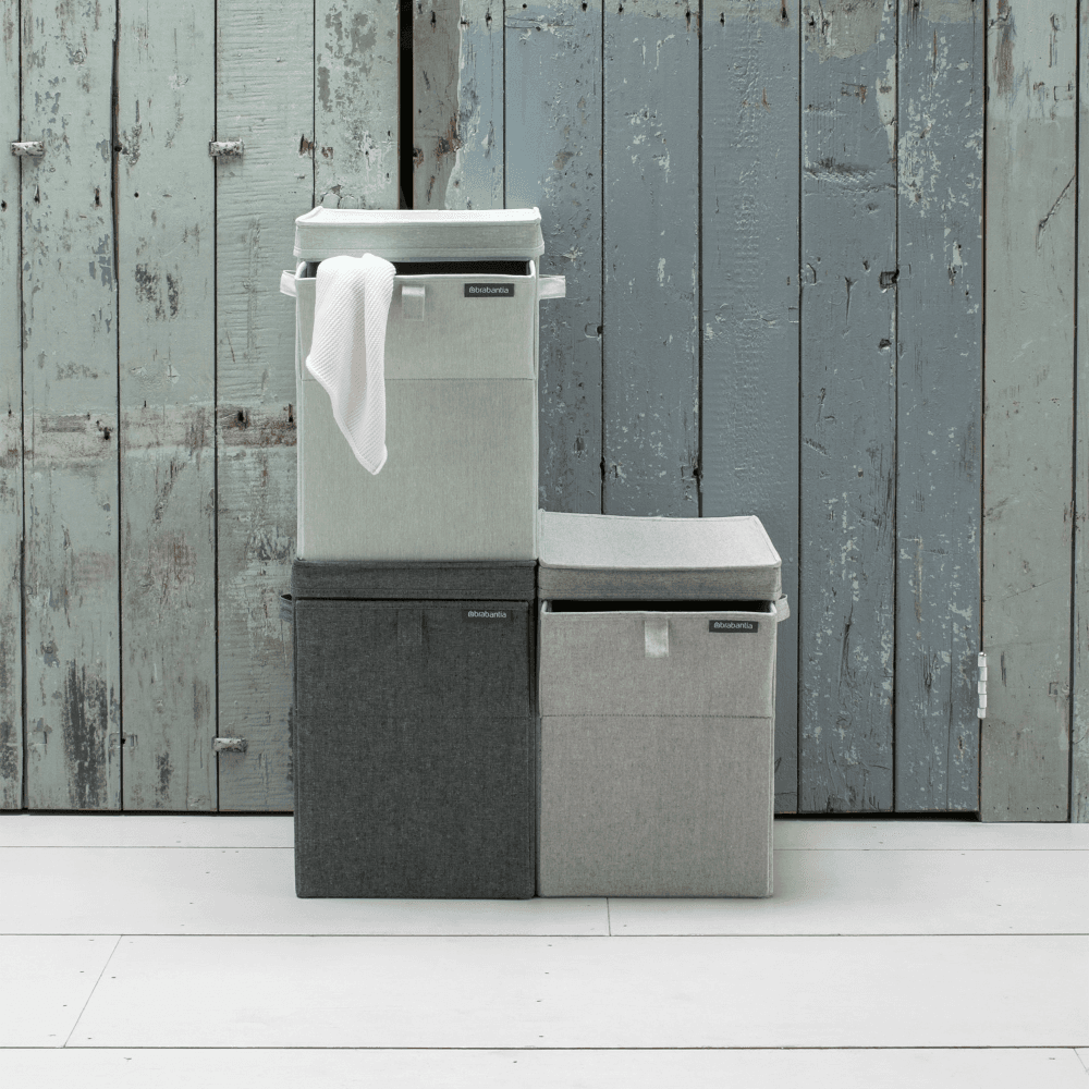 Stackable laundry box, 35 litre, Green