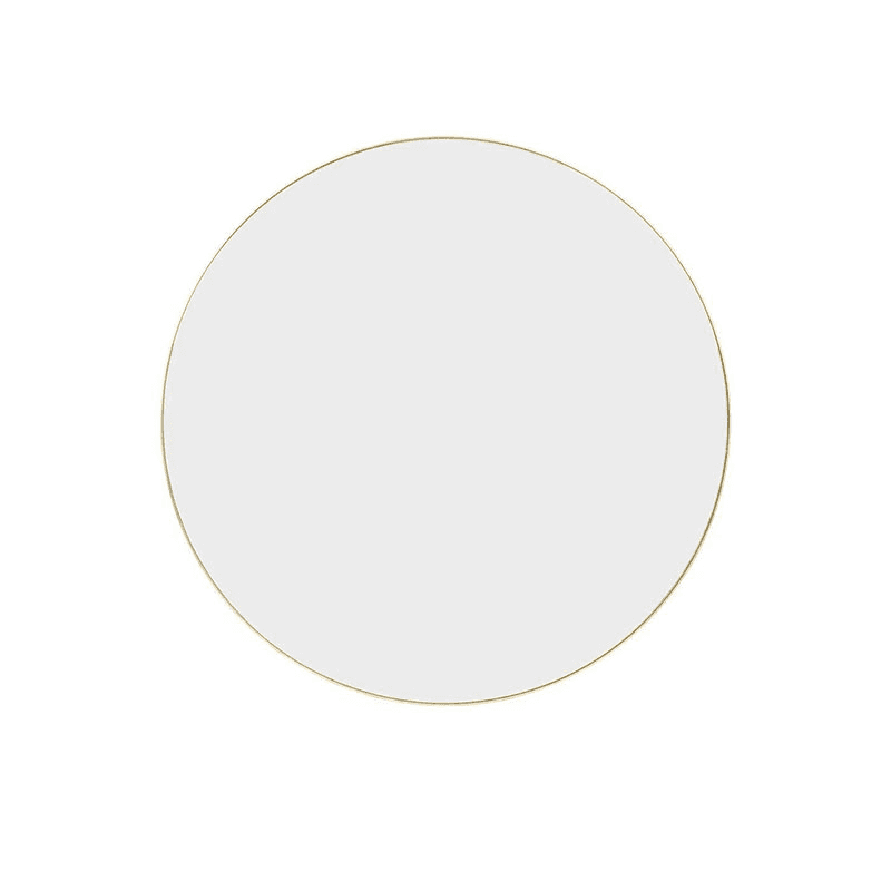 Fine Edge Edge Round Mirror, D35cm, Gold