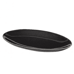 Image showing the Nordic Coal Oval Plate, 22cm, Black product.
