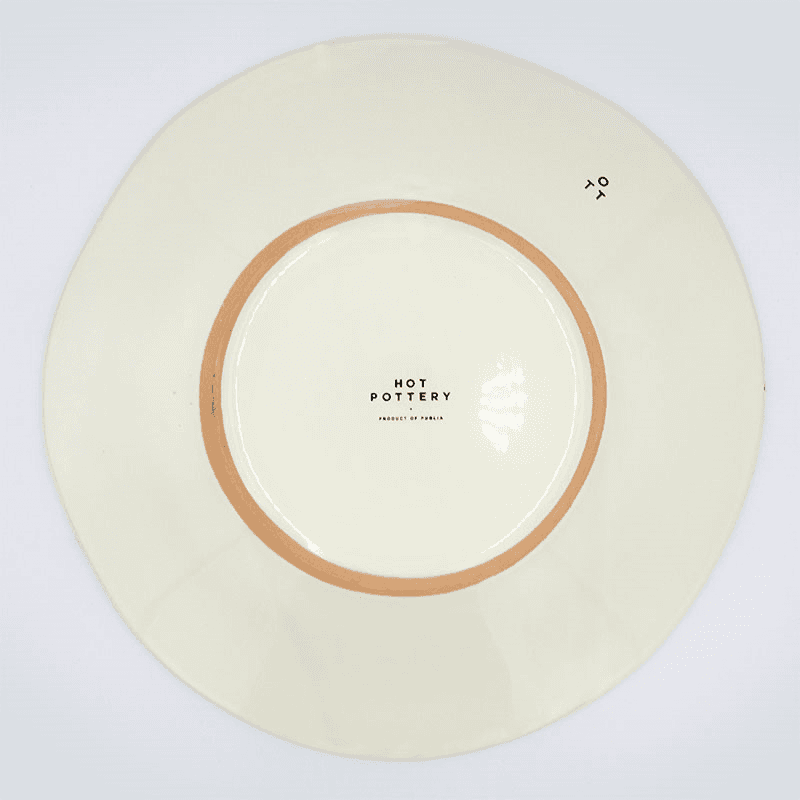 Splatter Shallow Serving Bowl, D29cm, Pistachio