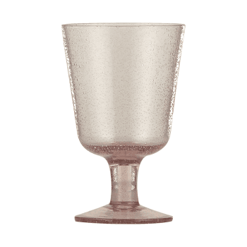 Image showing the Recycled Set of 6 Wine Glasses, 250ml, Old Rose product.