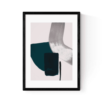 Image showing the Iris Lehnhardt Minimalist Painting II Framed Art Print, Neutral product.