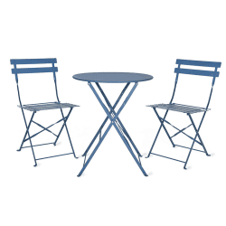 Image showing the Rive Droite Bistro Set, Small, Blue product.