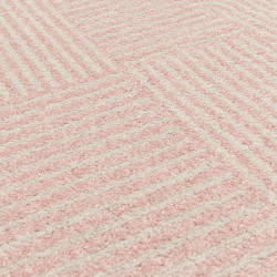 Image showing the Muse Geometric Rug, L120 x W170cm, Pink product.