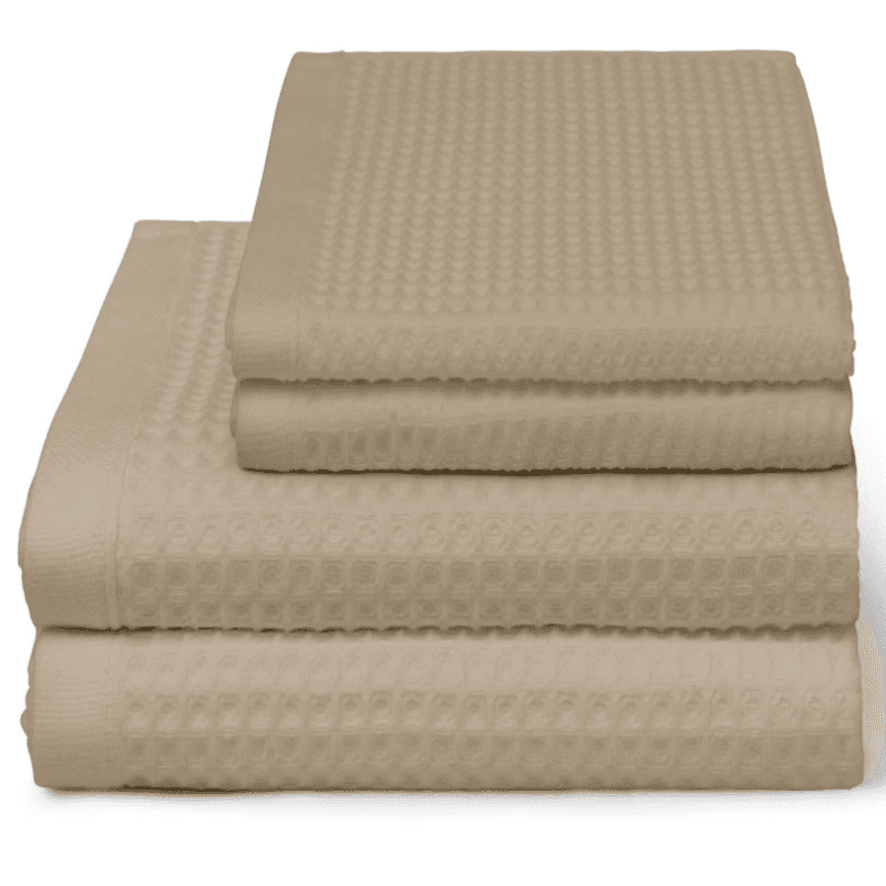 Waffle Hand Towel, Taupe