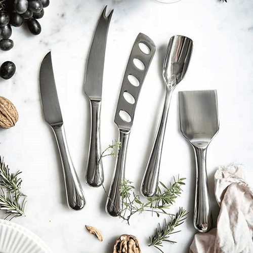 5 piece cheese knife set, Stainless Steel
