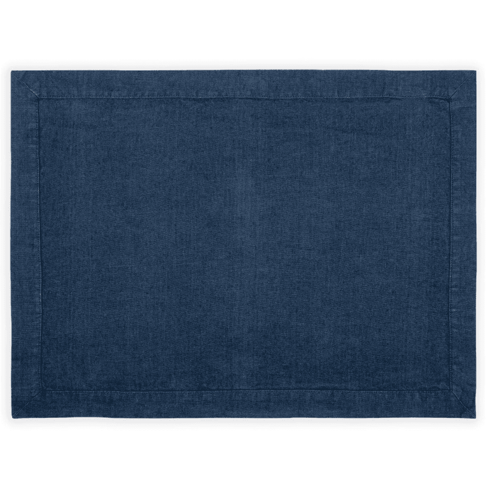 Linen Placemat, Midnight Blue