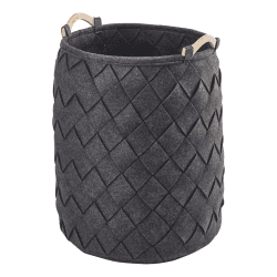 Image showing the Amy Laundry basket, 40 x 60cm, Dark Grey product.