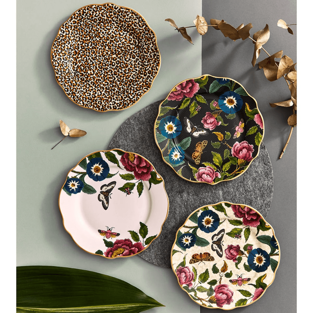 Creatures of Curiosity Cake Plates Set of 4, Multi