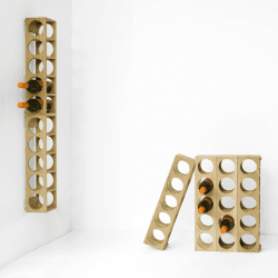 Image showing the Wine O 5 Bottle Wine Rack, Oak product.