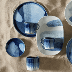 Image showing the Studio Accent Pot, 670ml, Blue product.