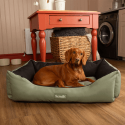 Image showing the Expedition Dog Bed, 90 x 70cm, Khaki Green product.