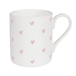 Image showing the Pink Hearts Mug, 275ml product.