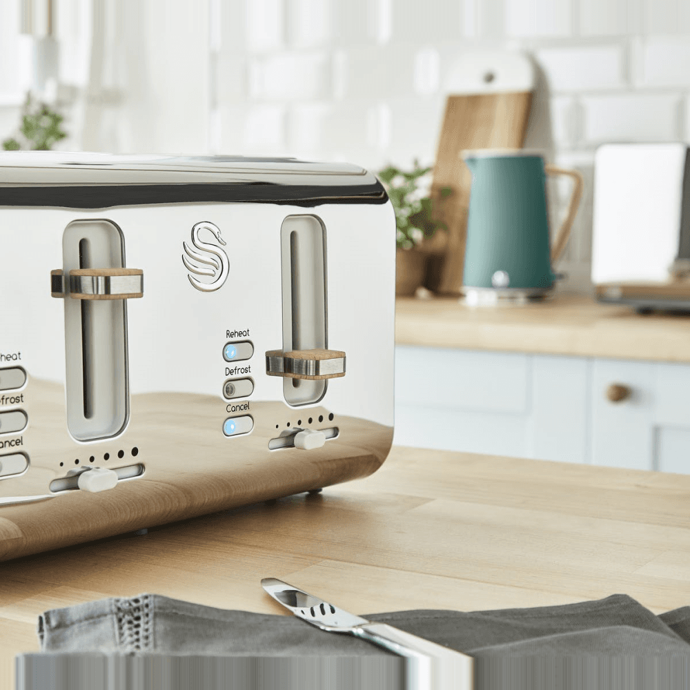 Nordic 4-Slice Toaster, Teal