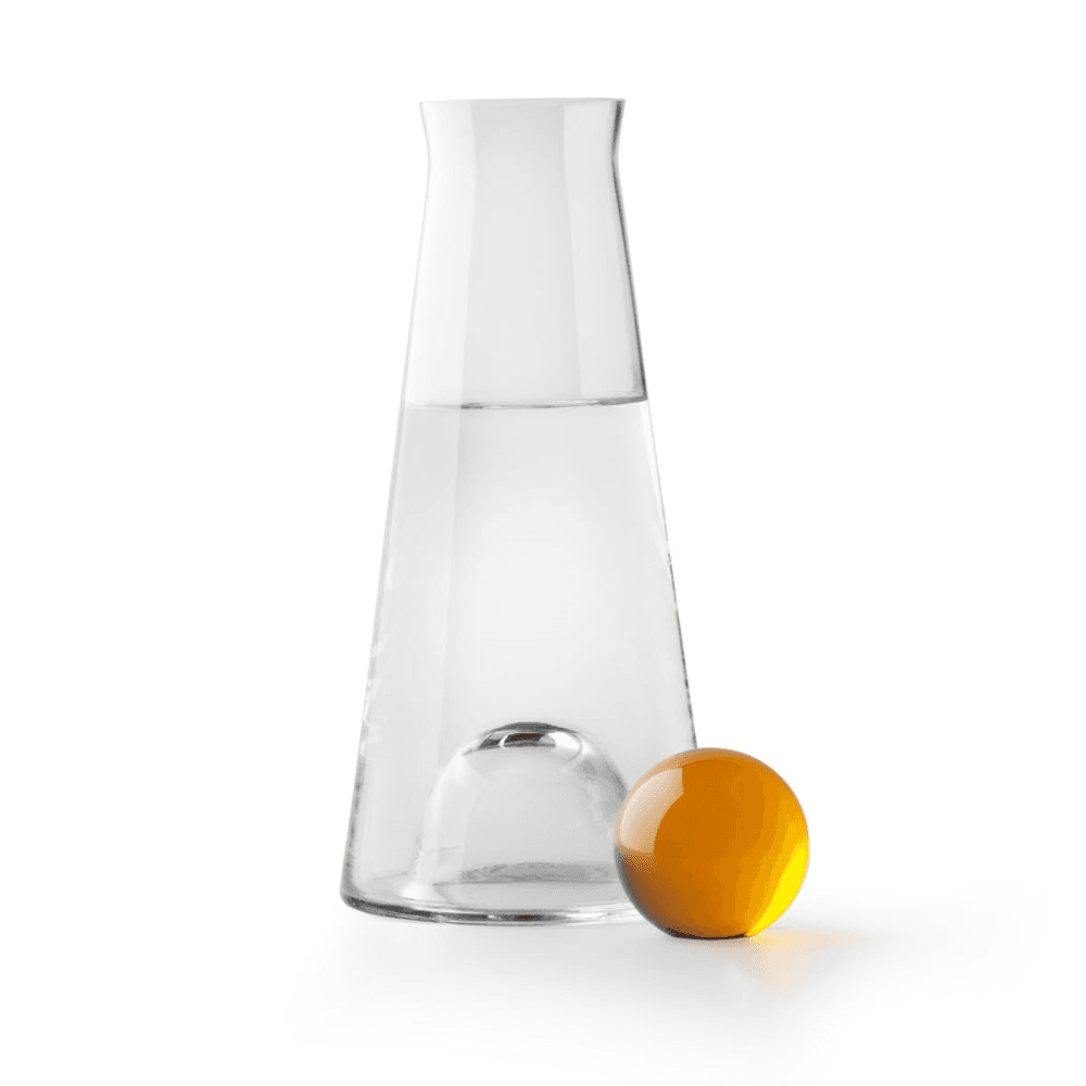 Fia Carafe, D12 x H25cm, Clear And Amber