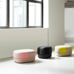 Image showing the Circus Pouf, H40 x D46cm, Black product.