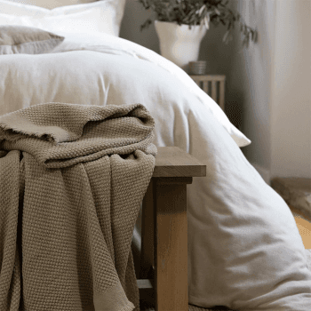 Image showing the Madeira Throw, 140 x 180cm, Stone product.