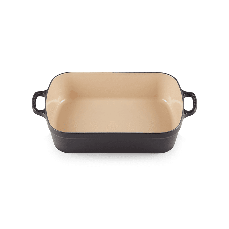 Signature Cast Iron Rectangular roaster, 33cm - 4.9 litre, Satin Black