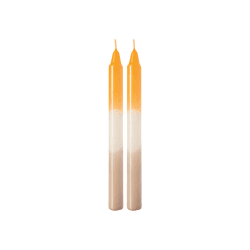 Image showing the Like Set of 2 Tapered Candles, H23cm, Apricot/Clay product.