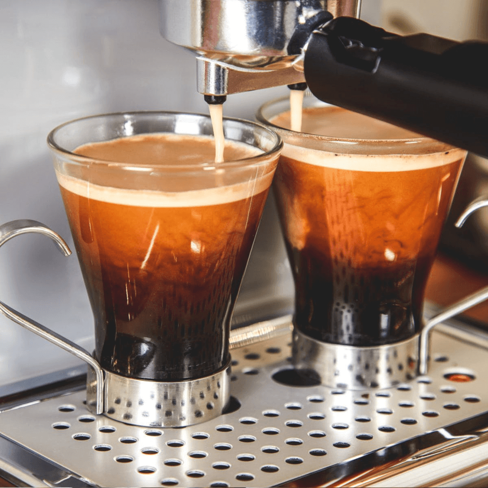 Retro Espresso Machine, Grey
