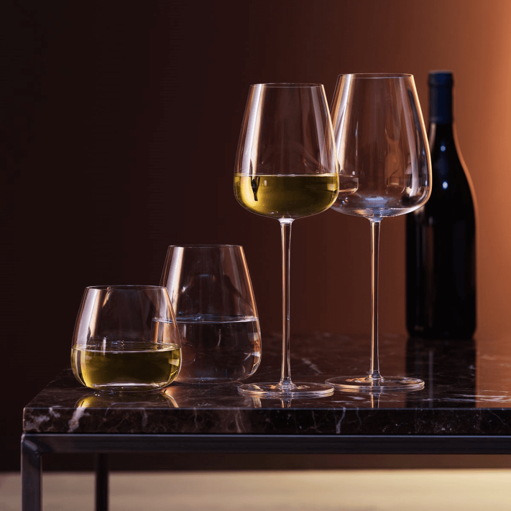 Wine Culture Pair of stemless wine glasses, 385ml, wine