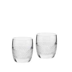 Image showing the Diamond Mosaic Set of 2 Tumblers, 260ml, Clear product.