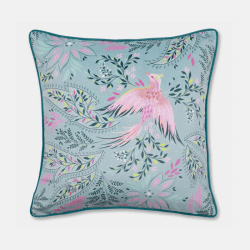 Image showing the Bird of Paradise Cushion, 50 x 50cm, Dusky Blue product.