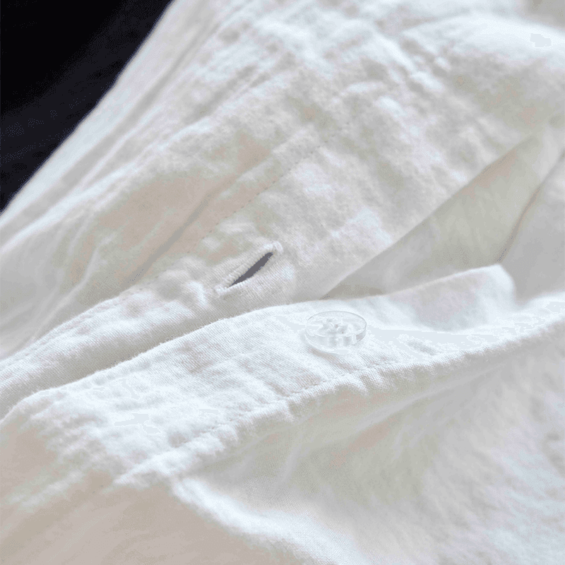 Organic Retreat Fitted Sheet, Double, White