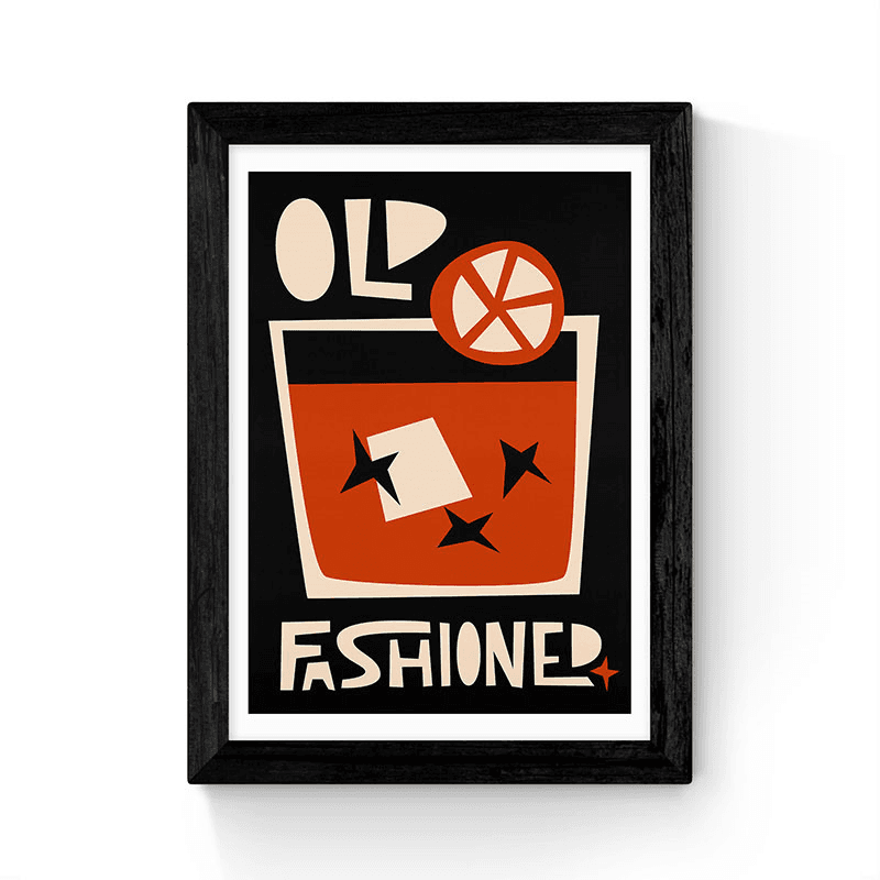Fox and Velvet Old Fashioned Art Print, H48 x W35.5cm, Multi