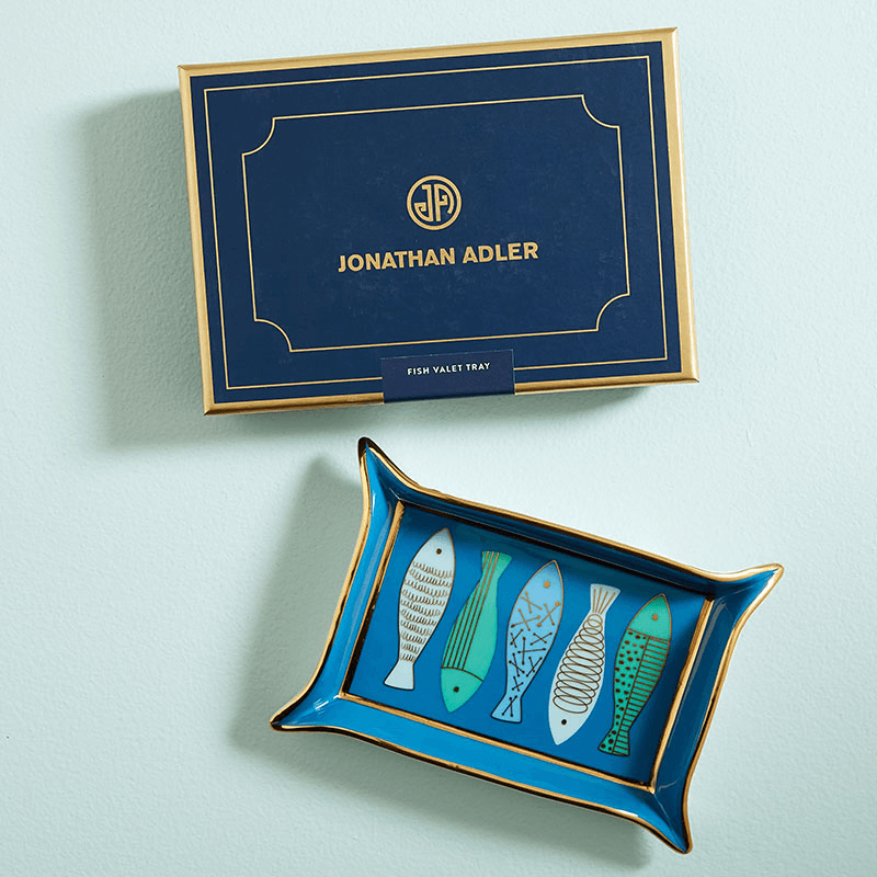 Fish Valet Tray, 18 x 12cm, Blue