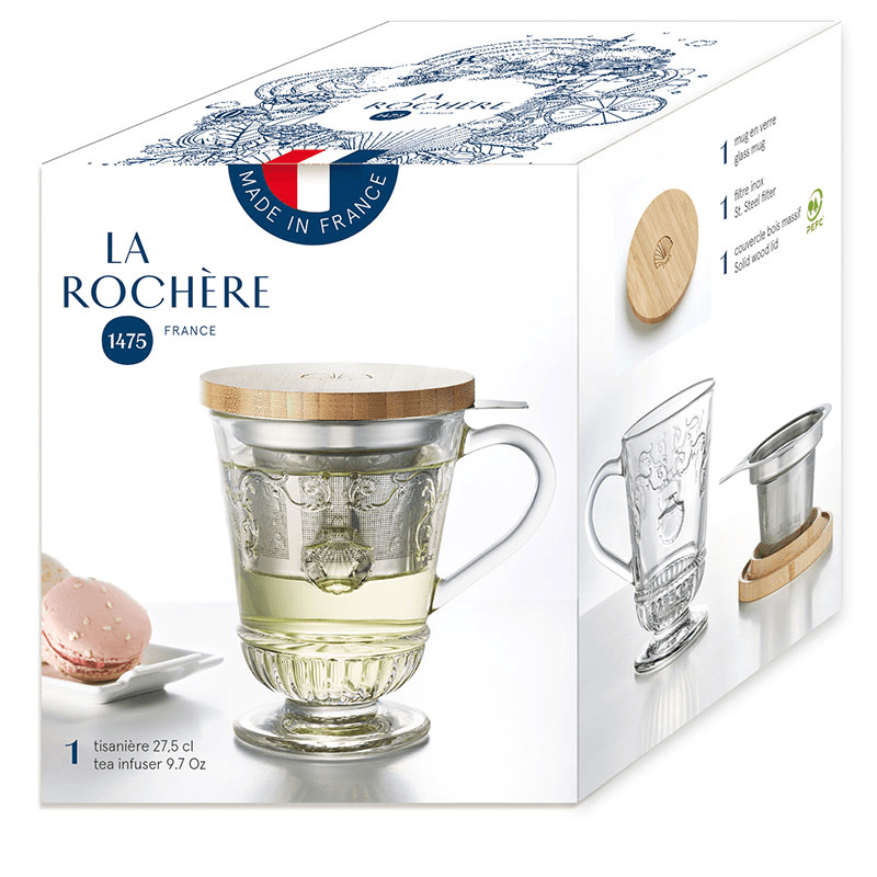 Versailles Infuser Mug, 275ml, Clear