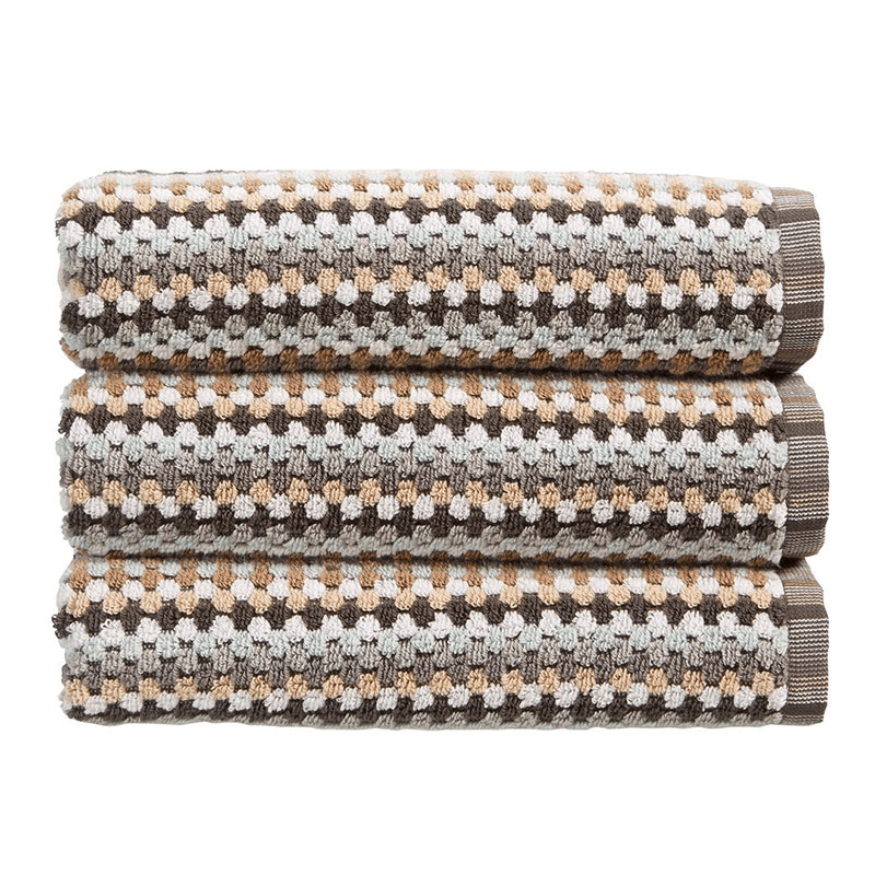 Carnaby Stripe Bath Towel, Neutral