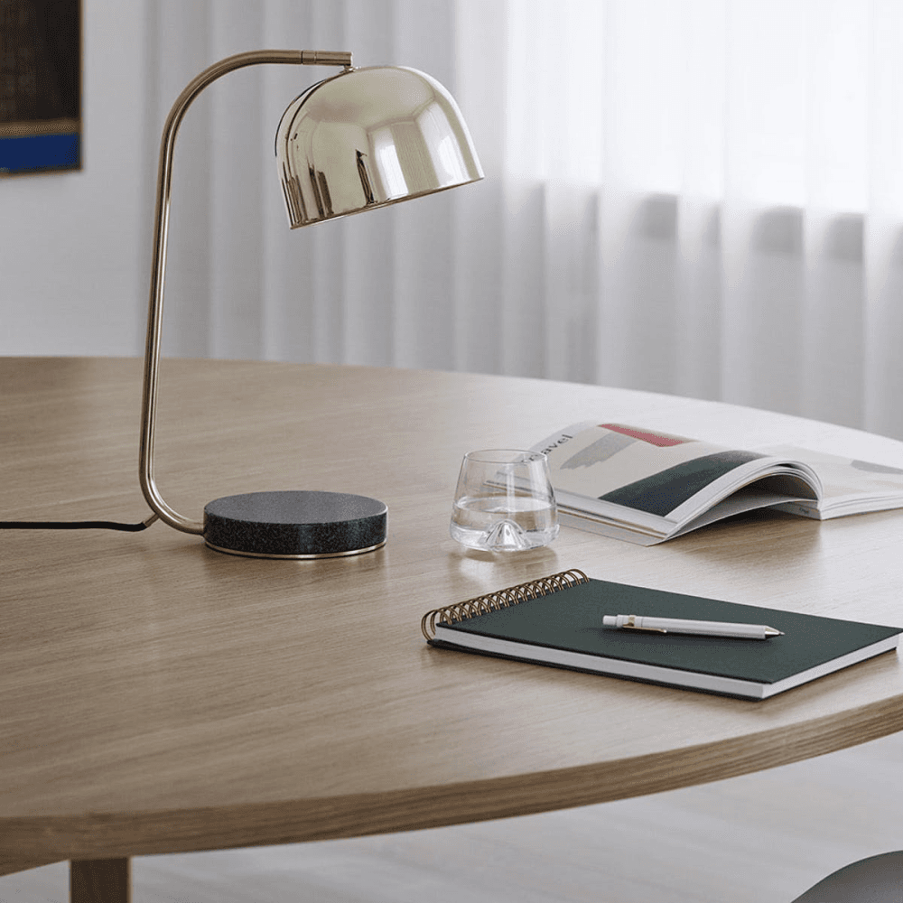 Grant Table lamp, H45 x L18cm, Metallic