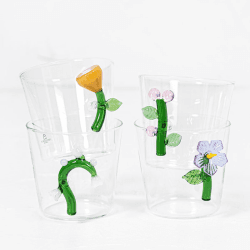Image showing the Botanica Flower Tumbler, 350ml, Amber product.