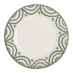 Image showing the Tabla Set of 2 Side Plates, D20cm, Green product.